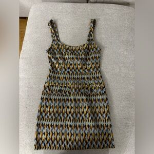 Zara Retro Print Mini Dress